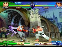 une photo d'Ã©cran de Street Fighter Alpha 3 sur Sony Playstation